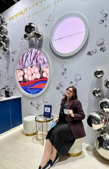 Aia at an industry exhibition stand